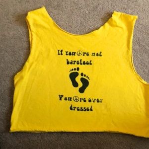 Barefoot cropped tank top
